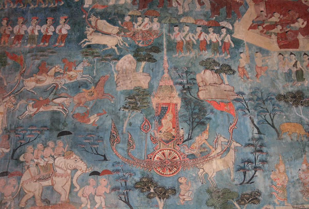 จิตรกรรมฝาผนัง วัดทุ่งศรีเมือง จ.อุบลราชธานี