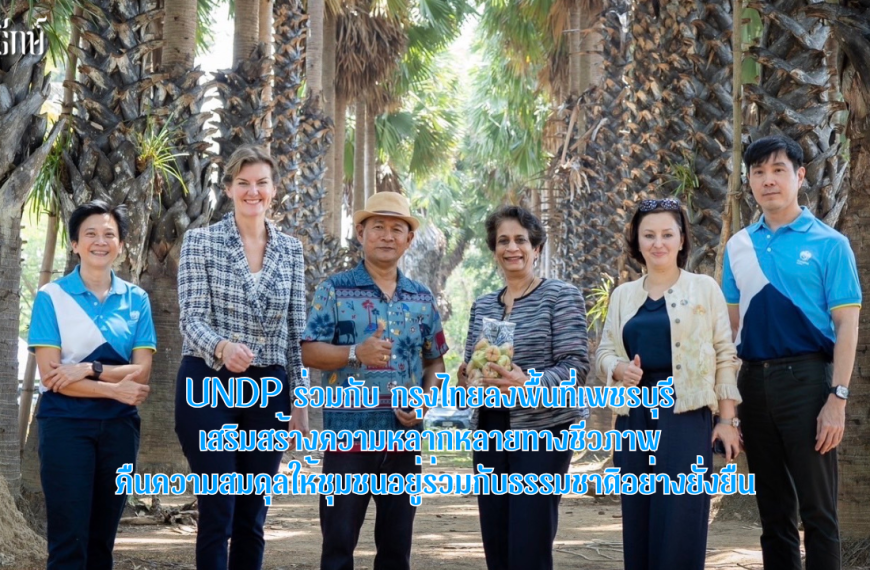 UNDP ร่วมกับ กรุงไทยลงพื้นที่เพชรบุรี เสริมสร้างความหลากหลายทางชีวภาพ คืนความสมดุลให้ชุมชนอยู่ร่วมกับธรรมชาติอย่างยั่งยืน