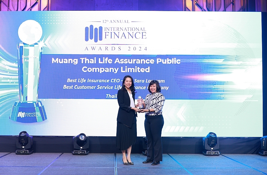 เมืองไทยประกันชีวิต คว้า 2 รางวัลใหญ่ จากเวที “International Finance Awards 2024”