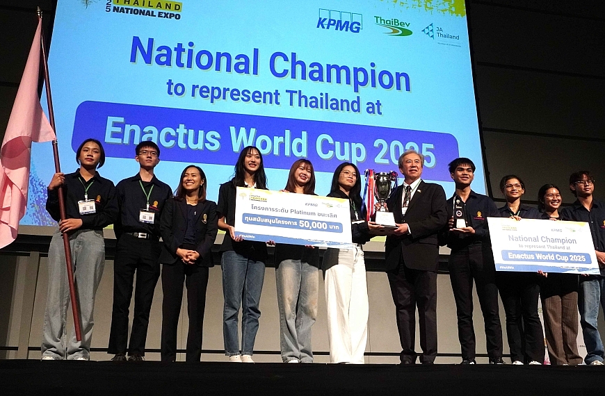 จุฬาลงกรณ์มหาวิทยาลัย คว้าแชมป์ Rakkaew – Enactus Thailand National Exposition 2025 เตรียมเป็นตัวแทนประเทศไทยสู่เวทีโลก