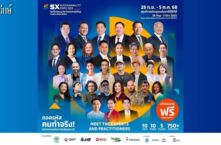 รวมสุดยอดทอล์คของ “คนลงมือทำจริง” ชวนถอดรหัสหาคำตอบ “ทางรอดในยุคโลกรวน” ที่งาน SX2025