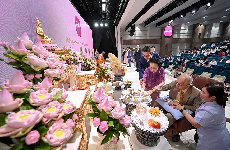 เมืองไทยประกันชีวิต จัดพิธีทำบุญครบรอบ 75 ปี การก่อตั้งบริษัทฯ