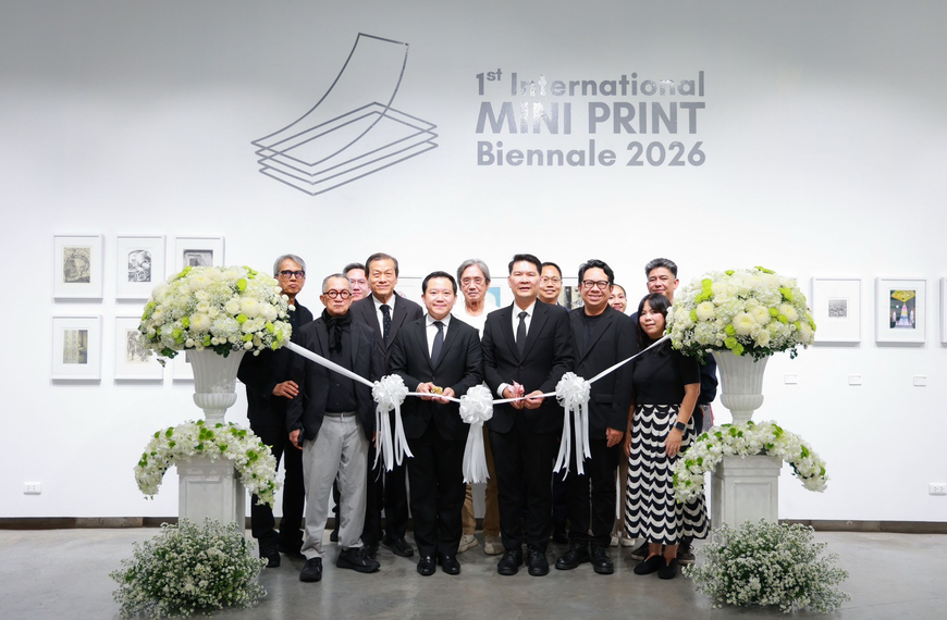 เปิดงาน “The 1st International MINI PRINT Biennale 2026”